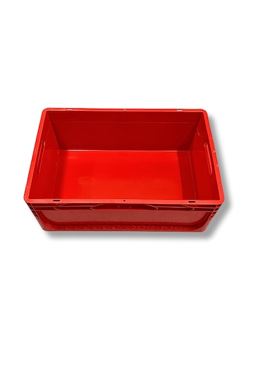 Alpbx 1.kalite Kırmızı Plastik Kasa 60x40x22 Cm - Kutu 44 Litre Kırmızı