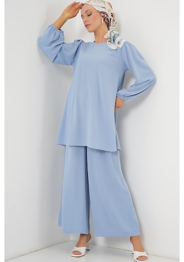 Bigdart Ayrobin Tunik Pantolon Alt Üst Takım 6712 - Açık Mavi