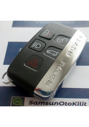 Range Rover Yazılı Smart Kumanda Kabı Anahtar Kabı 5 Buton