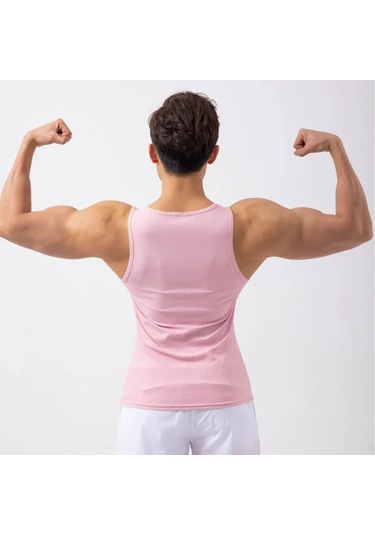 Snapbuy Erkek Spor Yelek - Nefes Alabilen, Çabuk Kuruyan, Koşu İçin İnce Elastik Kolsuz Yelekgri Gri