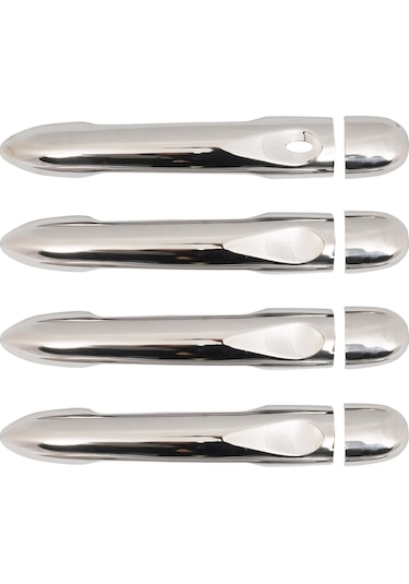 Renault Megane 3 Uyumlu 2010-2016 Krom Kapı Kolu Tek Kapı Sensörlü Paslanmaz Çelik