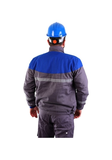 Eser - 7-7 Gabardin Içi Polarlı Robalı Mont - Mavi Gri