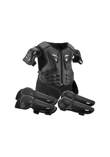 Suntek Genel Dirt Bike Gear Çocuk Motosiklet Zırhı Siyah