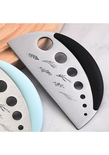 Homyl Kişniş Pazı Kekik Için Ot Soyucu Metal Kesici Yaprak Siyah