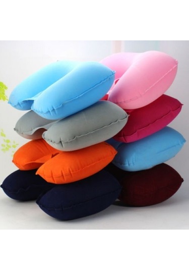 Şişme Seyahat Yastığı Çok Renkli