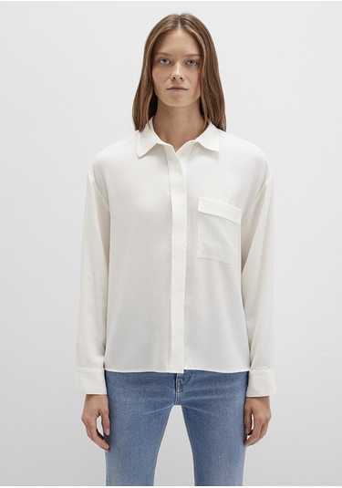 Mavi - Ekru Gömlek 1211354-80194 Ekru