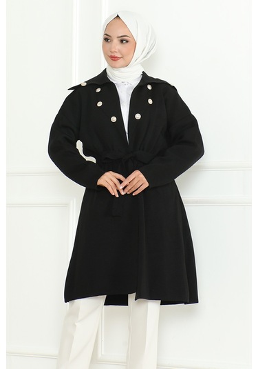 Beylem Beli Lastikli Triko Kap 1193 - Siyah