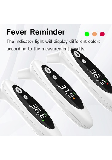 Yongrow Şarj Edilebilir Kulak Ve Alın Termometresi 3 Modlu Dijital Kızılötesi Termometre Yetişkin, Çocuk, Bebek İçin