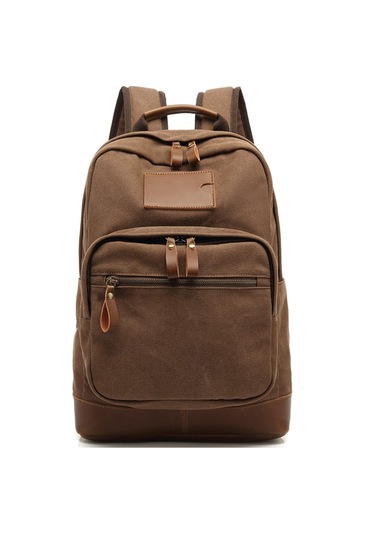 Kanvas Sırt Çantası, Okul Çantası, Yürüyüş Sırt Çantası, Dış Sarı