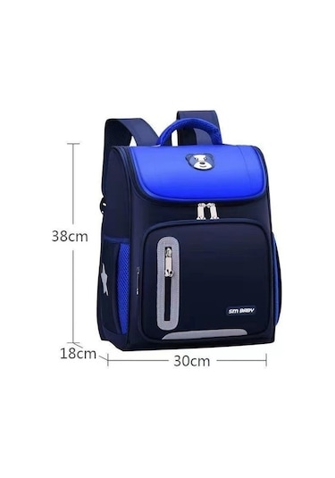 Mkjınmeı Koyu Mavi Çocuk Okul Çantası Ugıslp Koyu Mavi