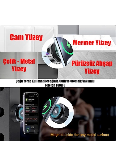 Yeni Nesil Akıllı Taşınabilir Magsafe Mıknatıslı Araç Tutucu