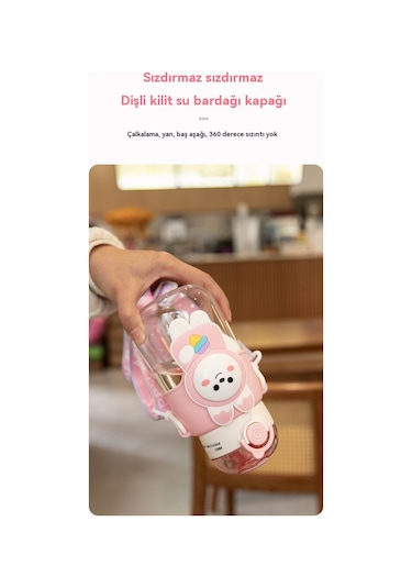 Jian Fan Çocuk Su Bardağı Yazöğrencisi Su Bardağı Pembe