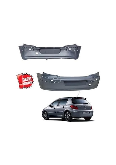 Arka Tampon Astarlı Peugeot 307 2001-2008 7410q6