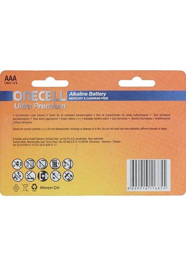 Ultra Premium Alkalin Aaa Boy Pil 8li 3 Adet