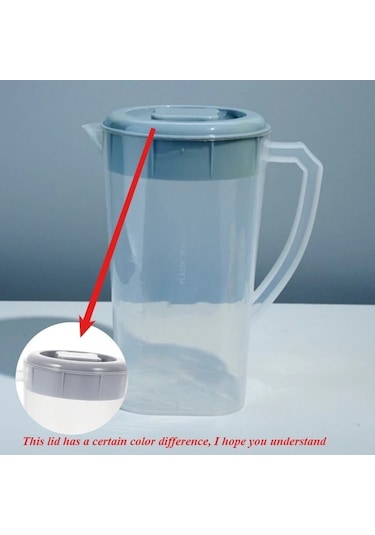 Dashanshop Mavi Sulu İçecek Sürahisi Sıcak Soğuk Limonata Çay Sıcak Soğuk Dayanıklı Büyük Kapasiteli