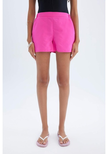 DeFacto Regular Fit Deniz Şortu-Fall in Love T5639AZ24SMPN615 Pembe