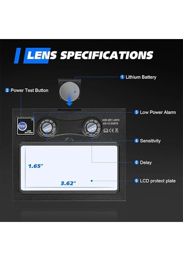 Kaynak Kask Otomatik Olarak Ayarlanabilir Gölge Ile Gerçek Renk Kaput Kararan