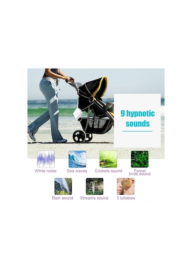 Tenfowee Bebek Uyku Uygulayıcı - Beyaz Gürültü İle Uyku Yardımı, 9 Dinlenici Ses Ve Zamanlayıcı Fonksiyon, Usb Şarjlı Pil Diğer