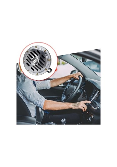 Pazly Drimore 12v 320hz Elektrikli Super Kornası, 2li, 125mm Krom Araç Kornası