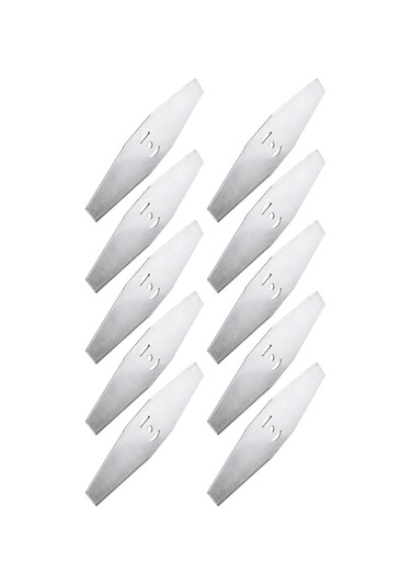 Homyl Çim Biçme Bıçağı Güçlü Cilalı Bahçe Düzeltici 10-adet-düz