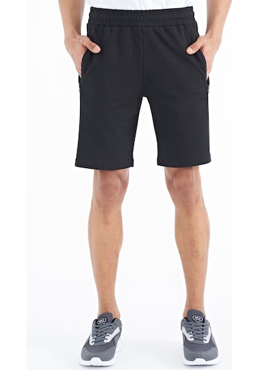Tommy Life Ryan Siyah Cepli Standart Kalıp Erkek Şort - 81239 Siyah