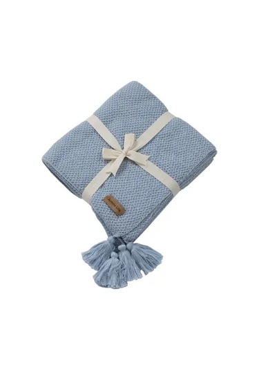 Rova Bebek Battaniye Mavi 100x100 Cm Mavi