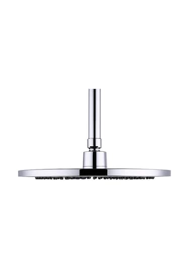 Springsun 9.5 İnç Yuvarlak Paslanmaz Çelik Chrome Duş Başlığı - Yüksek Basınçlı, Otomatik Temizleyen, Korozyona Dayanıklı Büküm Borusu Hariç Diğer