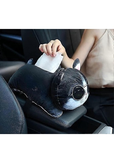 Sevimli Kedi Şeklinde Yüz Mendili Tutucusu, Komik Köpek Şeklinde Mendil Kutusu Kapağı, Dispenser Karikatür Mendil Kutusu, Yumuşak Ev Ofis Mendili