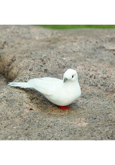 Lijinxu Yapay Güvercin Güvercin Heykelcik Bahçe Veranda Gölet