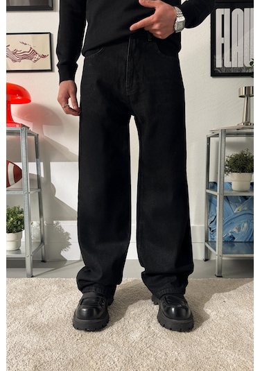 Flaw Basic Baggy Jean-28658 Antrasit