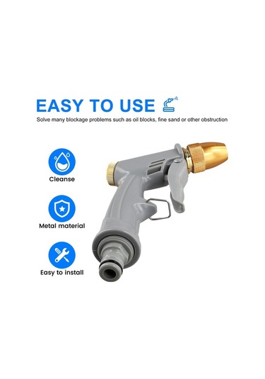 Ulzyvf Yıkama Yıkama Sulama Nozulu Nozul Metal Hortumu Ayarlanabilir Araba Ng