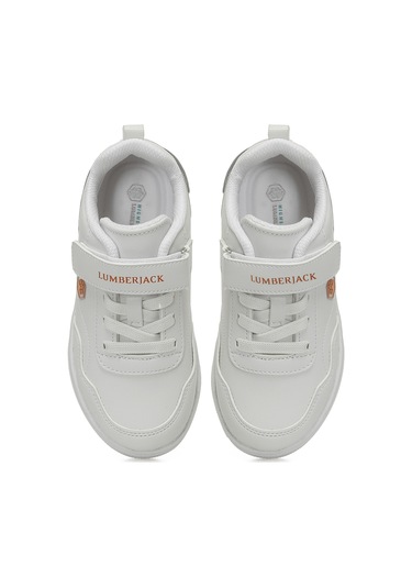Lumberjack Rıck Jr 5pr Beyaz Erkek Çocuk Sneaker 000000000102021758 Beyaz-Turuncu