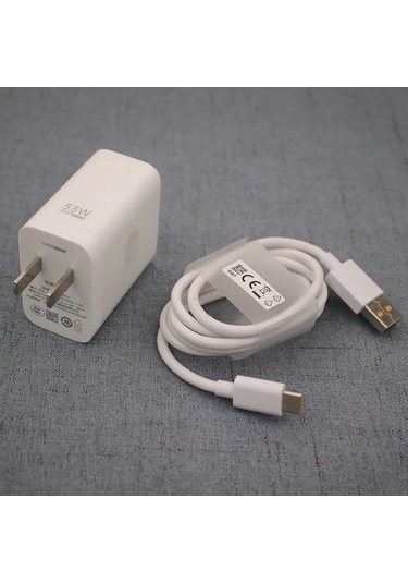 Huaı Xıao Haı Oppo 33w Supervooc Hızlı Şarj Adaptörü Type C Kablo - Oppo 3/5/6/7/8 Pro A95/a96/a38/a76/a59/a79 Uyumlu De Chınadistribütör Garantili