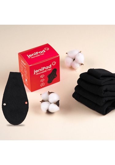 Jenipad Yıkanabilir Tanga Ped Siyah