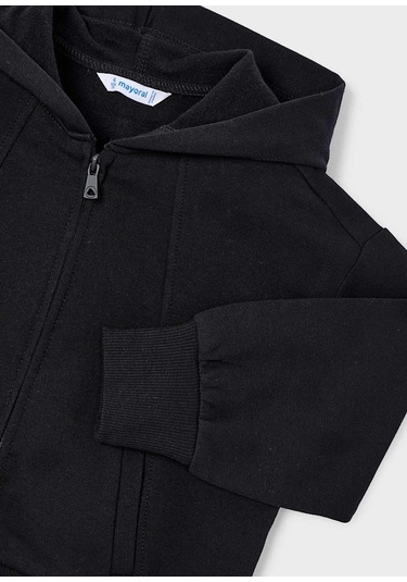 Mayoral Kız Çocuk Fermuarlı Sweatshirt 4449 Siyah