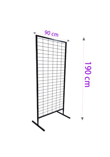 90x190 Cm Ayaklı Tel Pano Stant, Aksesuar Standı