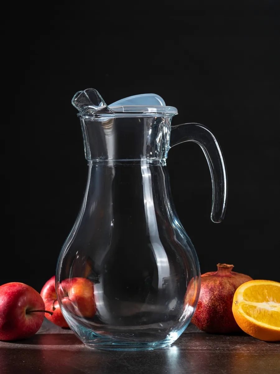 Purecrystal Cam Sürahi Su Ve Meyve Suyu Sürahisi Kapağı İle 330374676