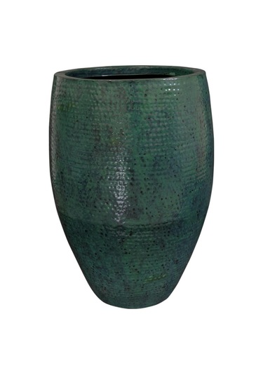 Thom Mavi Metal Yüksek Saksı 62x88cm