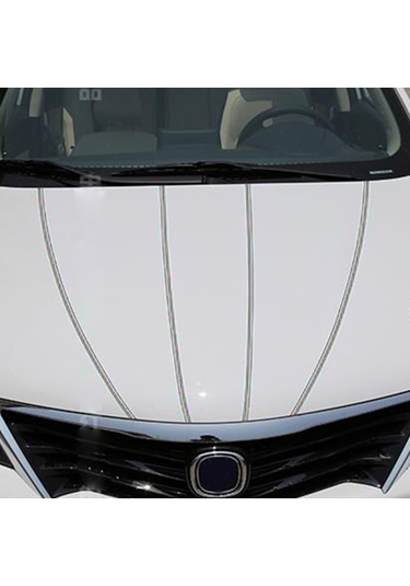 Cbtx 12MM 9.8M Kendinden Yapışkanlı Dekoratif Araç Şerit Bant Hattı Gümüş