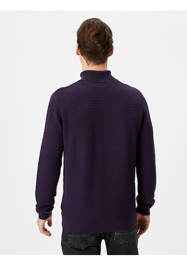 Koton Balıkçı Yaka Kazak Triko Slim Fit Dokulu Uzun Kollu Mor 4wam70032ht 4WAM70032HT348 Mor Koton Balıkçı Yaka Kazak Triko Slim Fit Dokulu Uzun Kollu Mor 4wam70032ht 4WAM70032HT348 Mor