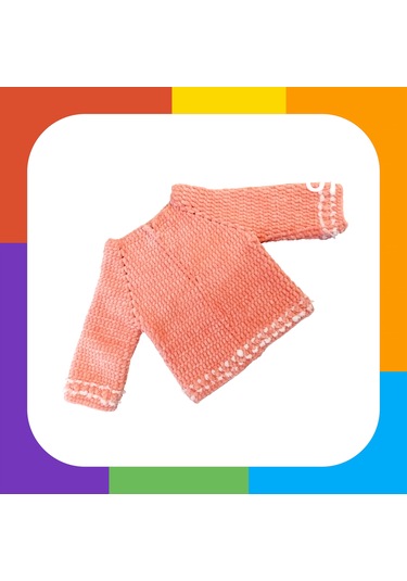 El İşi Kadife Bebek Kazağı Yavruağzı