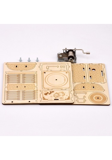 Dianziye Ahşap Dıy Müzik Kutusu - El İle Montaj Gerekiyor, Piller Gerektirmez, Zeka Geliştirici, Ev Dekorasyonu, 6 Yaş Ve Üzeri, Kedi Deseni