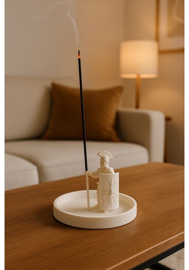 Oxyteez Dekoratif Tütsülük Figür Krem Renk Reçine Tasarım Ev Ve Ofis Dekorasyonu