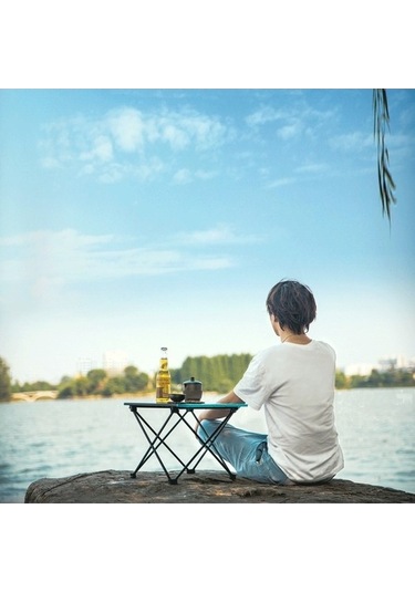 Bloomnest Yarısı Siyah, Renkli Katlanır Masa - Jq Çok Renkli, Alüminyum Açık Çok Renkli