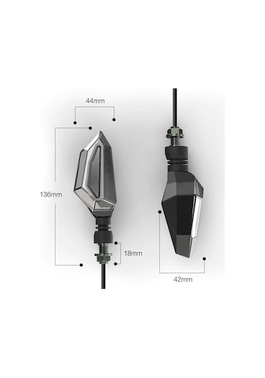 Motosiklet Amerikan Park Modüllü Yeni Nesil Led Sinyal takım 05 N11.53
