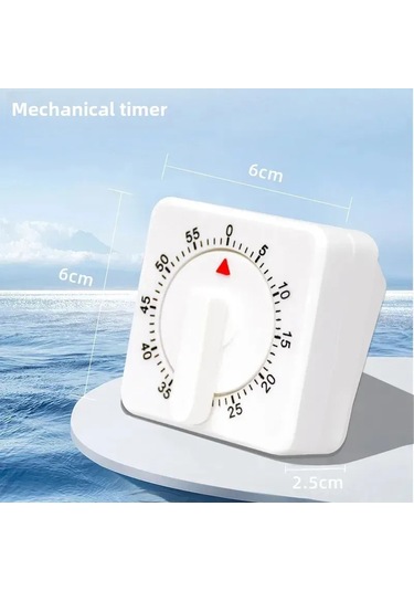 Symbee Küçük Domates Desenli Mekanik Zamanlayıcı - Pil Gerektirmeyen, Doğal Enerji, Akıllı Mutfak Hatırlatıcı Ve Dekoratif Süs