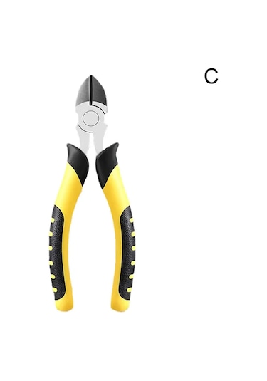 Evrensel Tel Kesici Diyagonal Pense Sıkma Pense İğne Kargaburun Çok Fonksiyonlu C