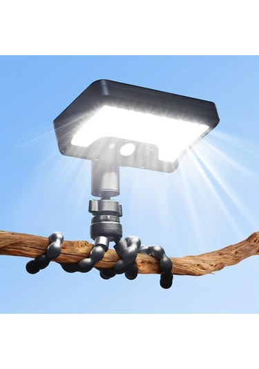 Xuweiwei 1 Adet Beyaz Işık Güneş Duvar Lambası 1500lm Açık Hava 3 Mod 12 Saat Bahçe Çit Yol Beyaz Işık