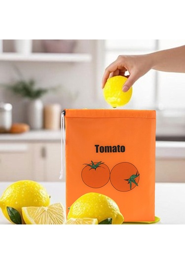 Suntek Alışveriş İçin Alüminyum Folyo Astarlı Bağcıklı Turuncu