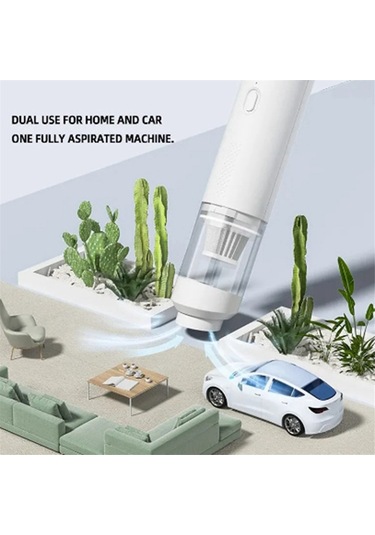 Crackedice Kablosuz Araba Elektrikli Süpürgesi Yüksek Emiş Üfleme Hava Çıkarma Siyah